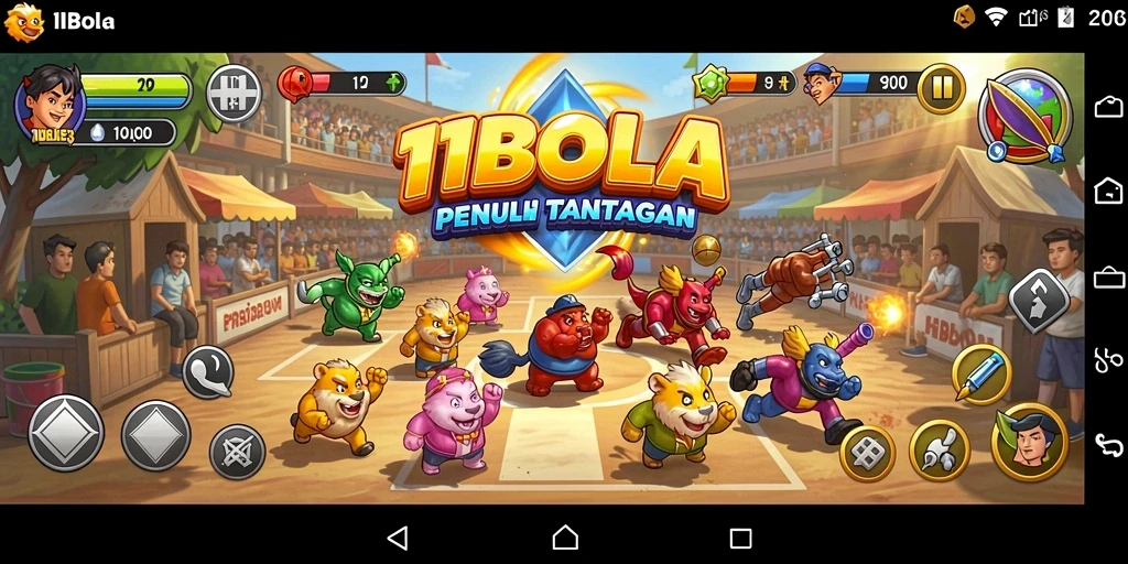 Gameplay menyenangkan dari 11BOLA yang menunjukkan aksi penuh tantangan.