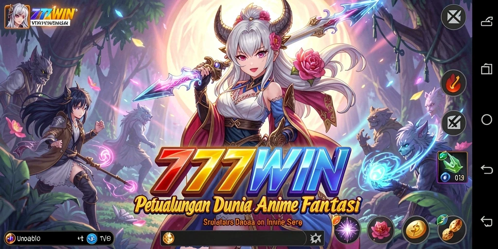 Gameplay <strong>777WIN</strong> yang penuh aksi dan petualangan di dunia anime.