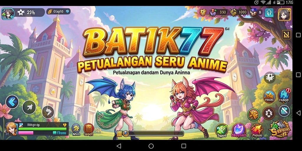 Tampilan aksi menarik dalam gameplay BATIK77 yang penuh warna.