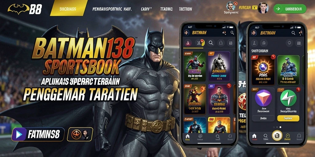 Tampilan antarmuka pengguna taruhan olahraga di BATMAN138.