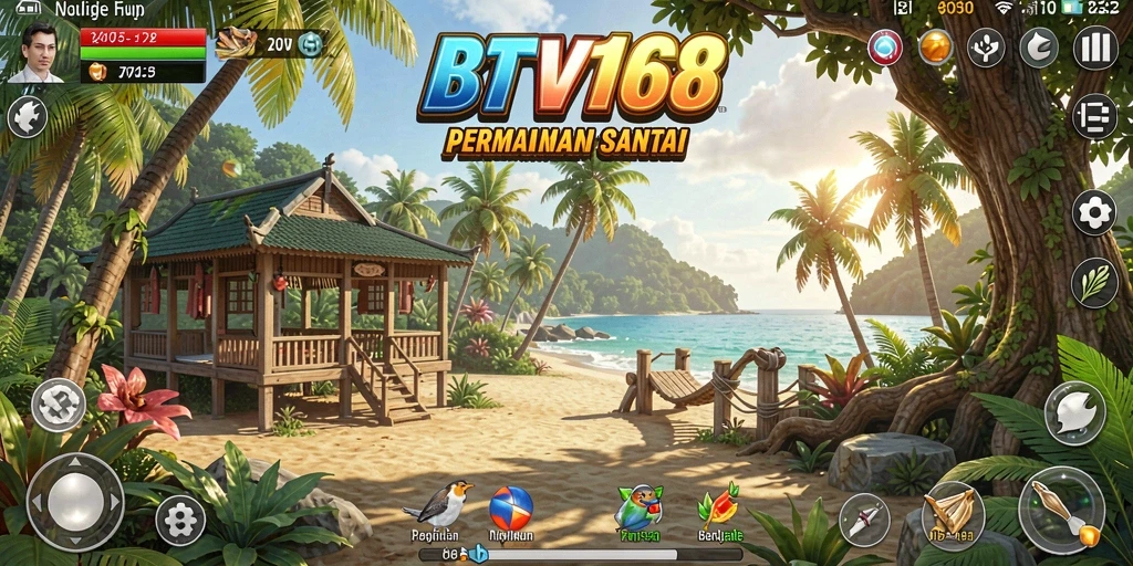 Tampilan utama gameplay BTV168 yang penuh warna dan menarik.