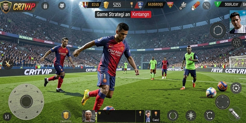 Tampilan gameplay menarik dari CR7VIP yang menampilkan strategi pertempuran.