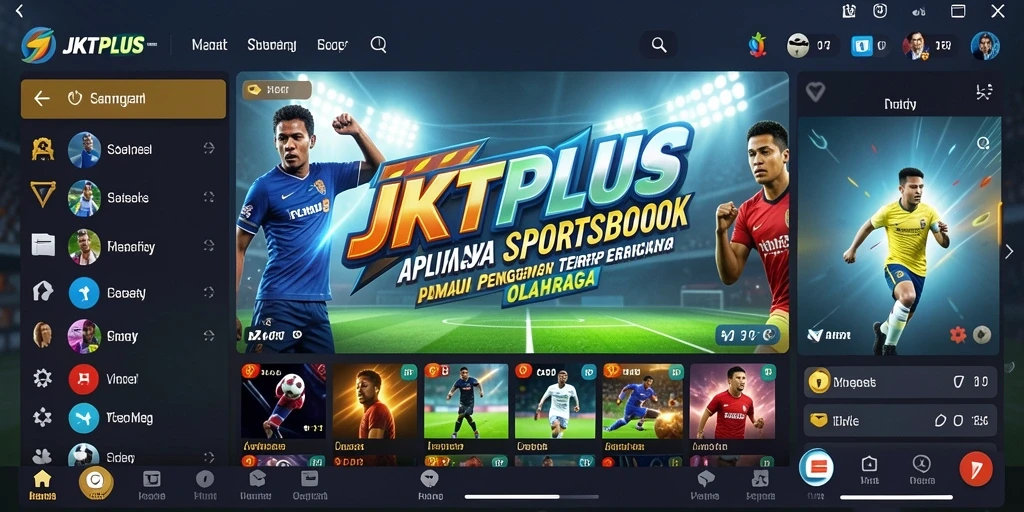 Tampilan antarmuka JKTPLUS yang menarik dan intuitif.