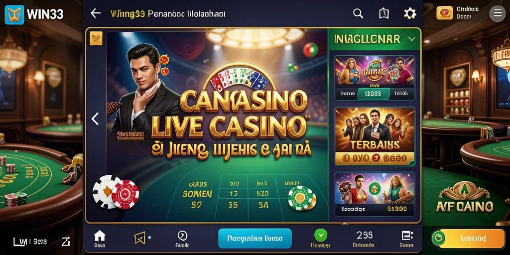 Gameplay Live Casino yang mendebarkan dengan dealer profesional.